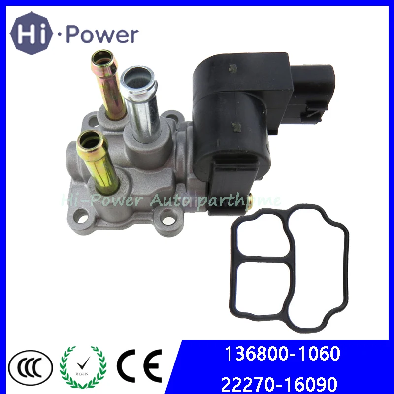 Клапан контроля воздуха для Toyota Corolla OEM 136800 1060 22270 16090 холостого хода двигателя