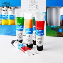 WINSOR& NEWTON 12/18/24 Цвета 10 мл акварель Краски пигмент с автоматической фокусировкой для художника товары для рукоделия яркие прозрачные чистые тонкой гладкой