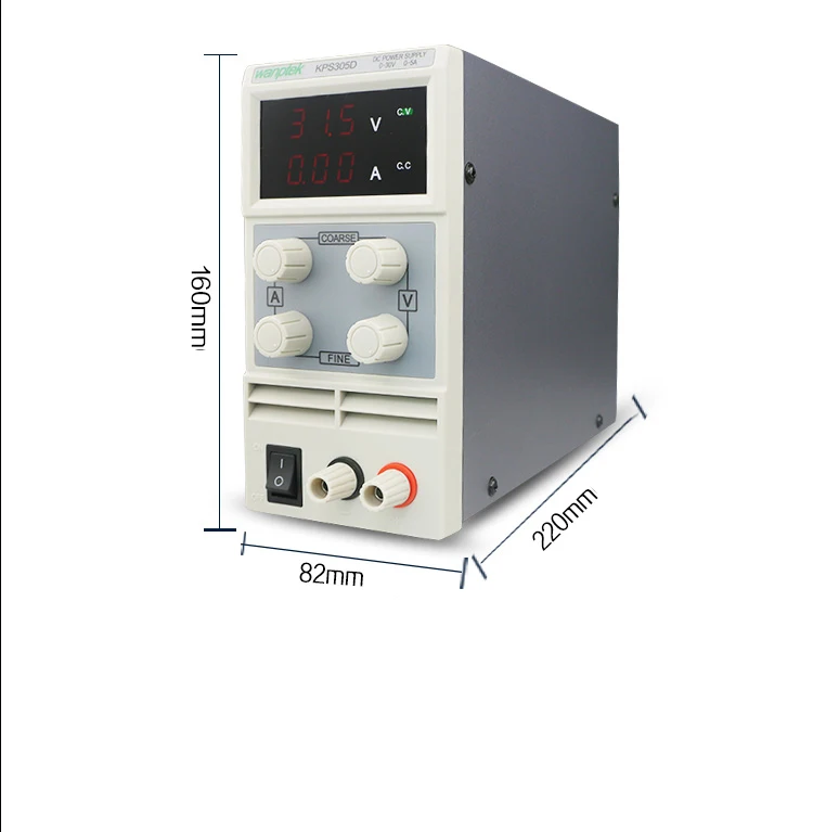 KPS305D 30V 5A переключатель питания постоянного тока 0,1 V 0.01A цифровой Дисплей Регулируемый мини DC источник питания 110 V/220 V с откидным верхом