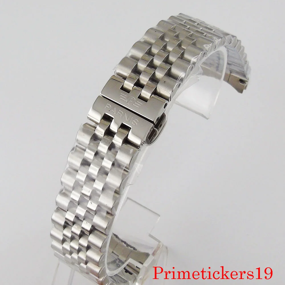 New parnis stainless steel watch bracelet deployment clasp 20mm width