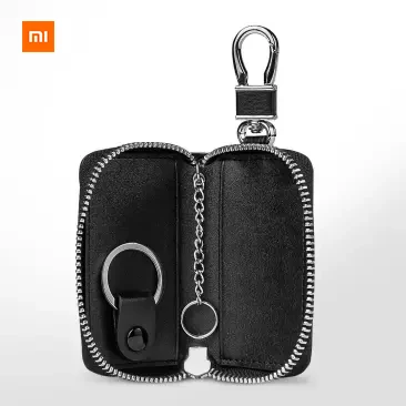 

Xiaomi Mijia VLLICON Leather Simple Zipper Bag Man Woman Applies Coin Purse Key Case Easy To Carry High Quality Leather Bag