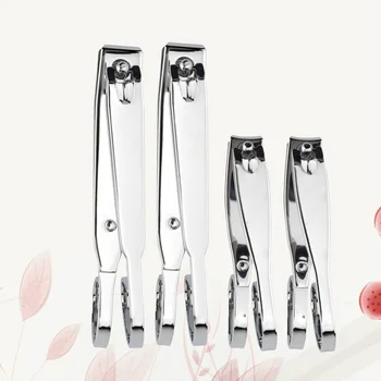 

4pcs Portable Nail Clippers Carbon Steel Nail Cutter Manicure Clipper Nail Nipper Nail Trimmers for Girls Women Men Family