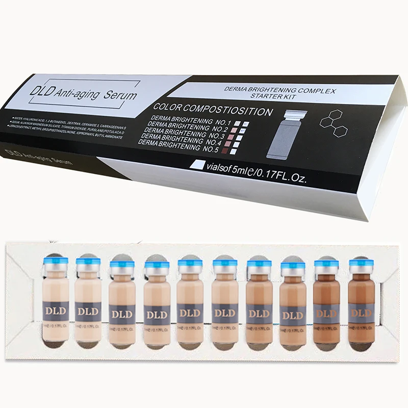 

10pcs/set 5ml BB Serum White Brightening Serum Natural Nude Beauty Foundation(Suitable for dark-skinned people)