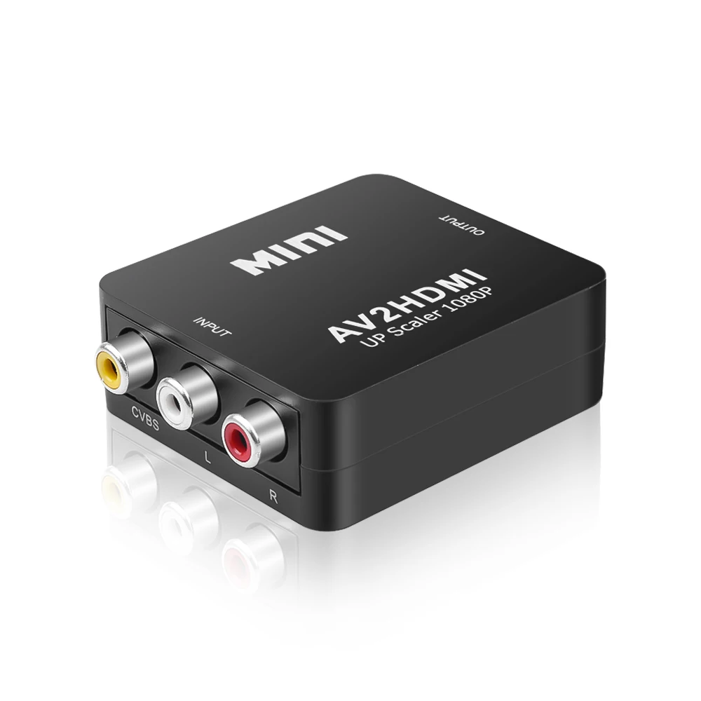 HD 1080P AV To HDMI Converter AV 3RCA อะแดปเตอร์ Composite CVBS ไป
