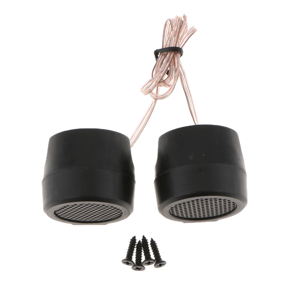 2x Premium Component Speaker System Titanium Dome Car Tweeters