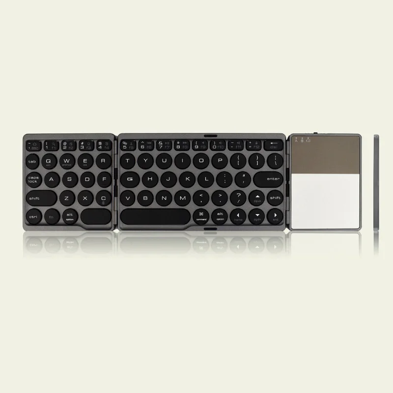Bluetooth складывающаяся мини игровая клавиатура беспроводная сенсорная клавиатура-накладка Тройная bluetooth-клавиатура Мобильная плоская панель сенсорная панель