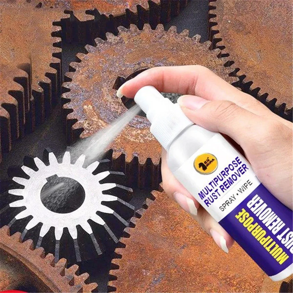 

spraying Anti-Rust liquid Metal Surface Chrome Paint Car Maintenance Iron Powder Cleaning Rust Remover