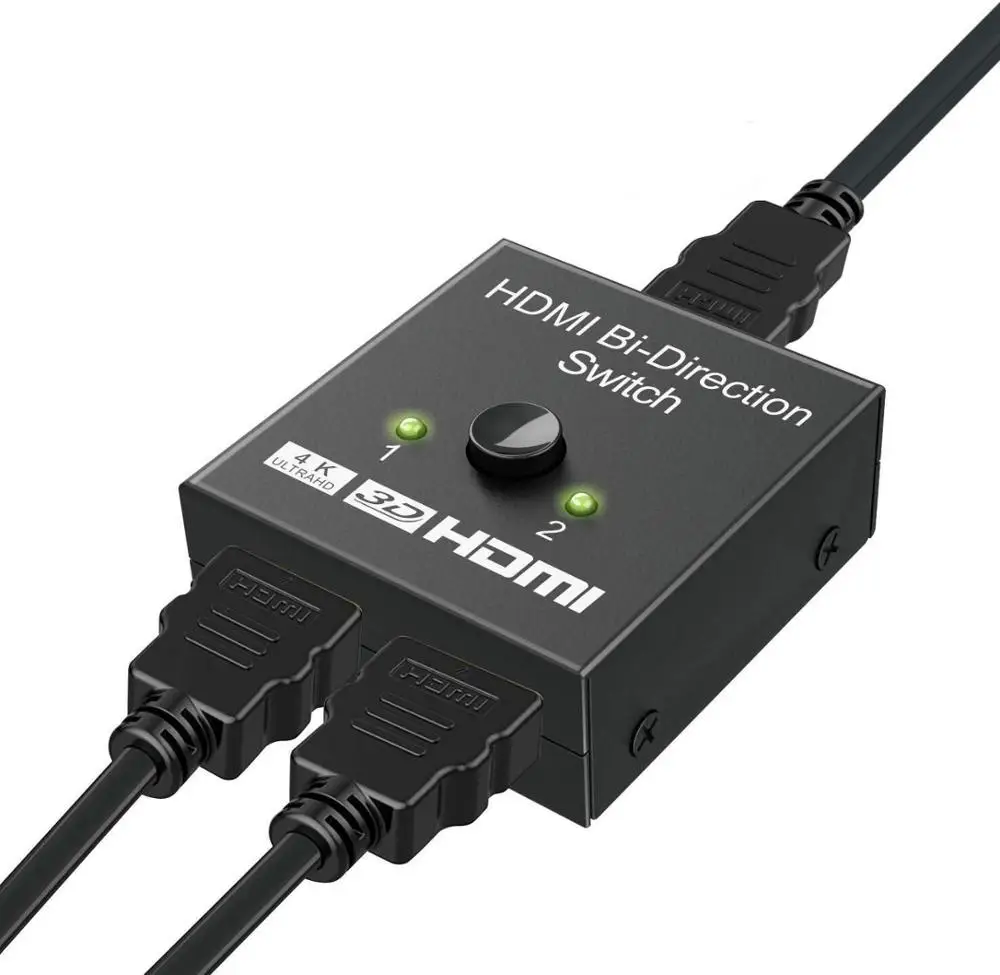 4K HDMI коммутатор 2 порта двунаправленный 1x2/2x1 сплиттер Sup порты Ultra HD 1080P 3D HDR HDCP для