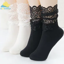 Сексуальная кружевная Цветочная сетка, хлопковые носки для женщин и девушек, модные эластичные ажурные короткие носки, мягкие длинные носки, осенне-зимние аксессуары