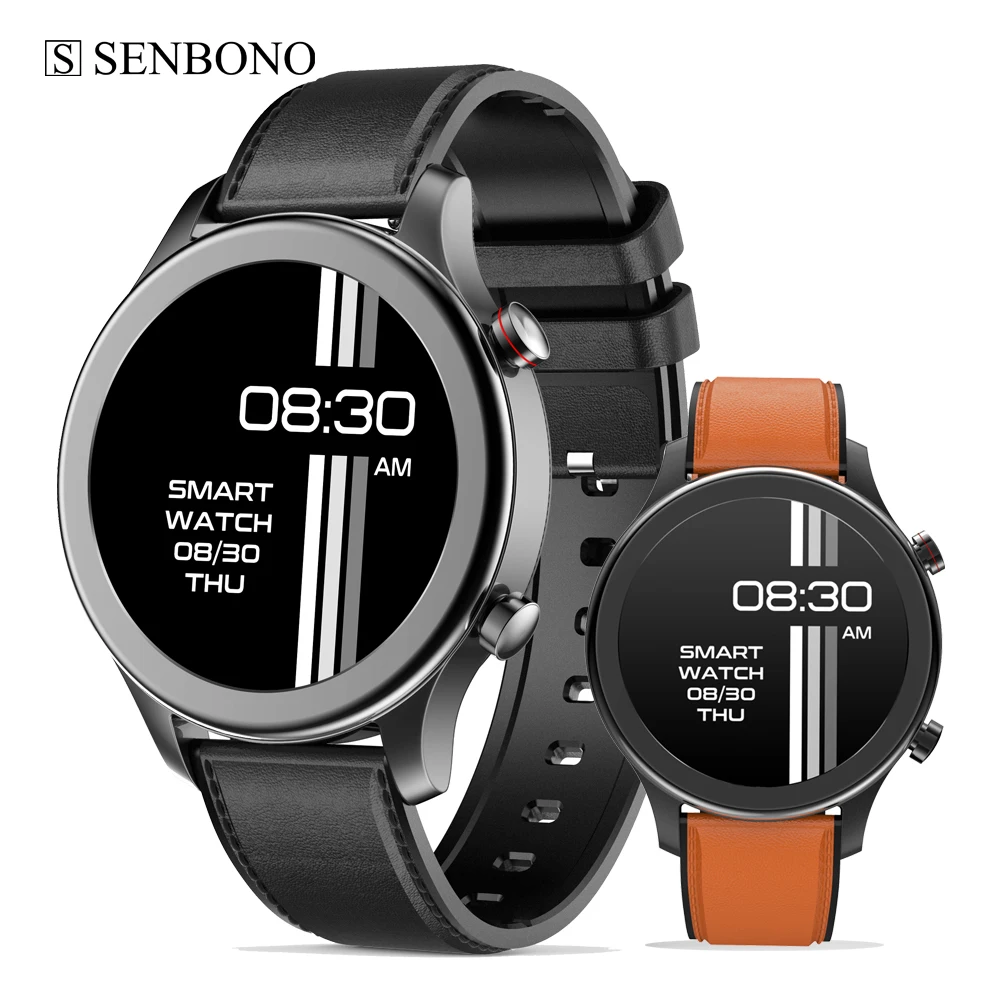 SENBONO 2021 Smart Watch Men BT Call Clock Sport Top Band Music Player Smartwatch for IOS Android Huawei Xiaomi phone