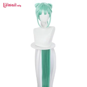 

L-email wig VOCALOID Hatsune Miku Cosplay Wigs ShaoHua Miku Cosplay Green Long Wig with Ponytail Heat Resistant Synthetic Hair
