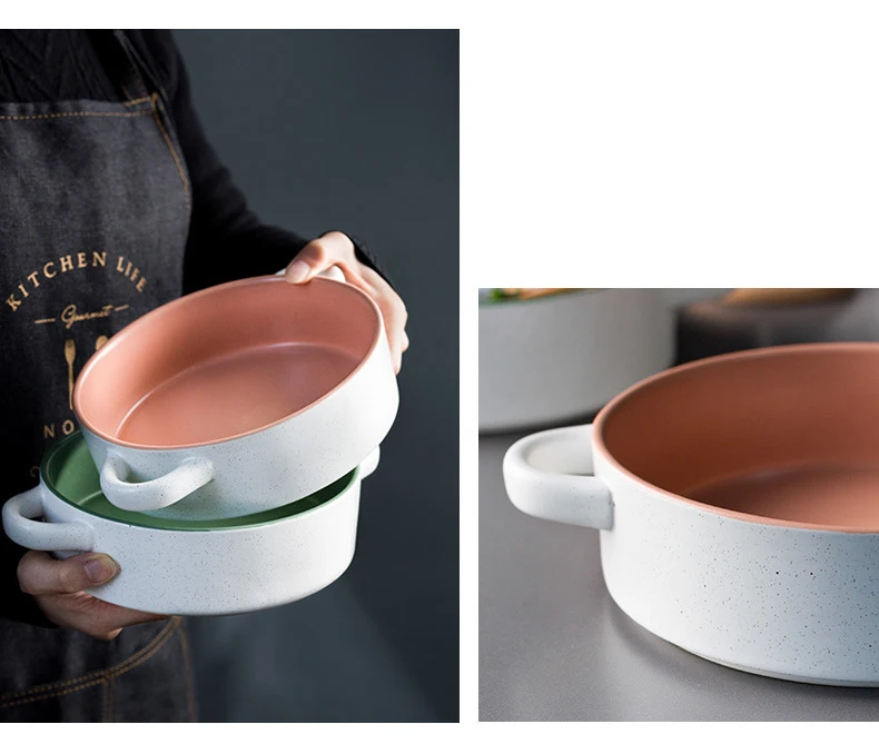 Современный стиль фарфоровый горшок для приготовления молока антипригарный суповый горшок с крышкой миска для свежей еды миска для быстрого приготовления лапши ящик для хранения Универсальный LA201