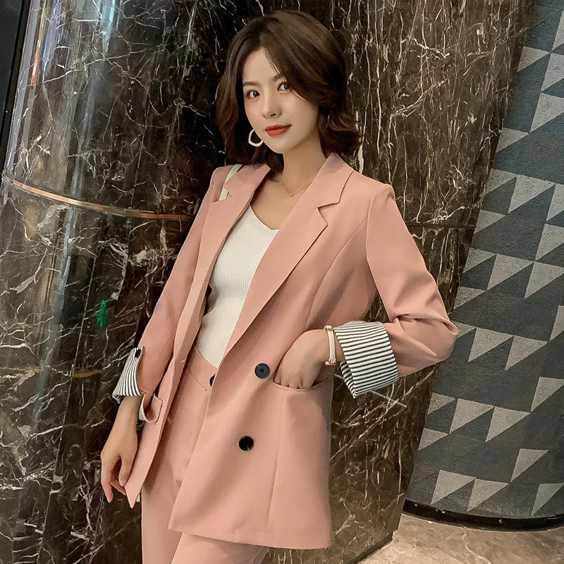 

2019 Autumn New Style Korean-style Small Suit WOMEN'S Dress Women's Casual Business Suit Versatile Western Style by Age Trousers