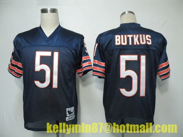 Stitiched, Chicago, Jim McMahon, William Perry, Walter Payton, Dick Butkus, Gale Sayers, Mike Singletary, Throwback for men Jersey - Цвет: Бежевый