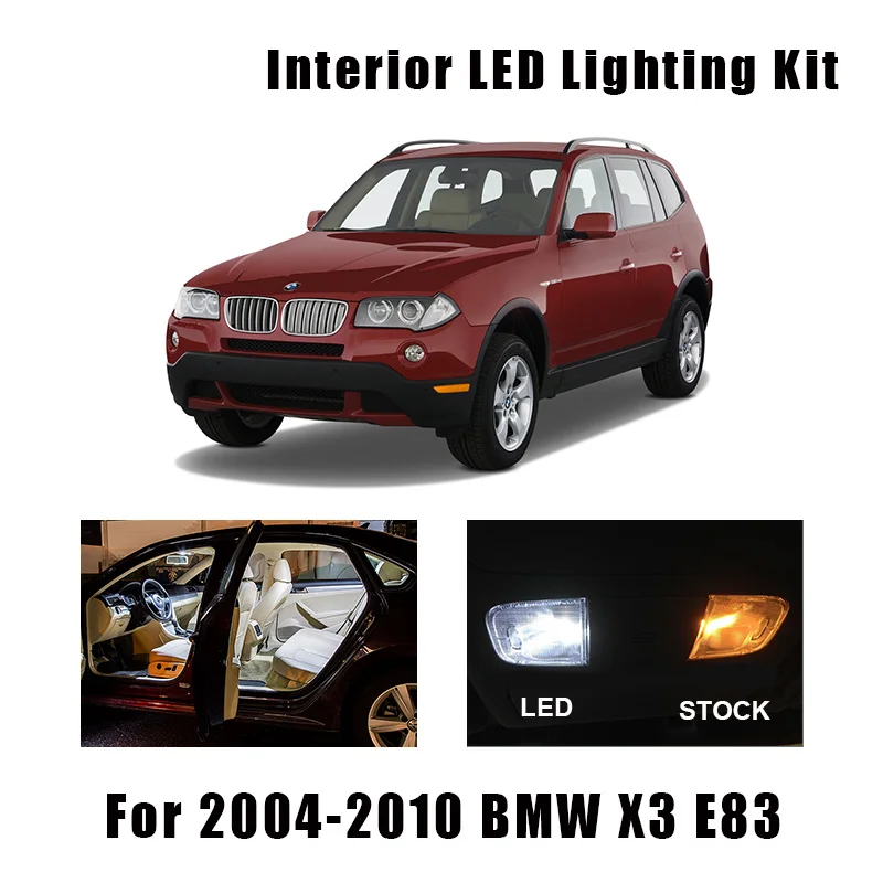 17 шт. встроенный светильник потолочные лампы в комплекте для 2004-2007 2008 2009 BMW X3 E83