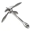 Stainless Steel Durable  1.5 KG Docking Hardware  Boat Folding Grapnel Anchor For Boat Marine Yacht ► Photo 3/6