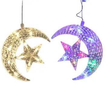 

2.5m Curtain String Lights Star Moon Shape For Party Holiday Wedding Home Store
