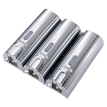 

Triple Soap Dispenser Wall Mounted Liquid Soap Shampoo Dispenser Shower Helper for Bathroom Hospital Hotel Supply