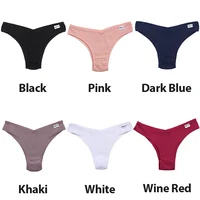 5 pièces/ensemble coton Lingerie culottes sous-vêtements Sexy femmes slips Tangas femme caleçons culottes string Bikini solide 13 couleurs 6