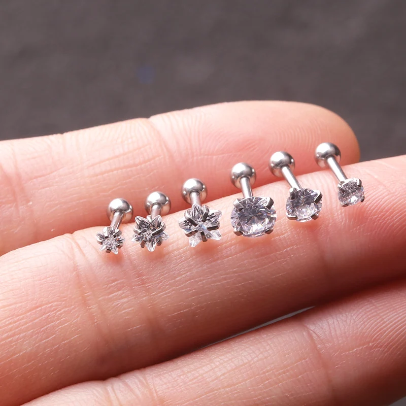 Sellsets, 1 шт., CZ, новинка, крест, ухо, манжета, шпилька, daith ...