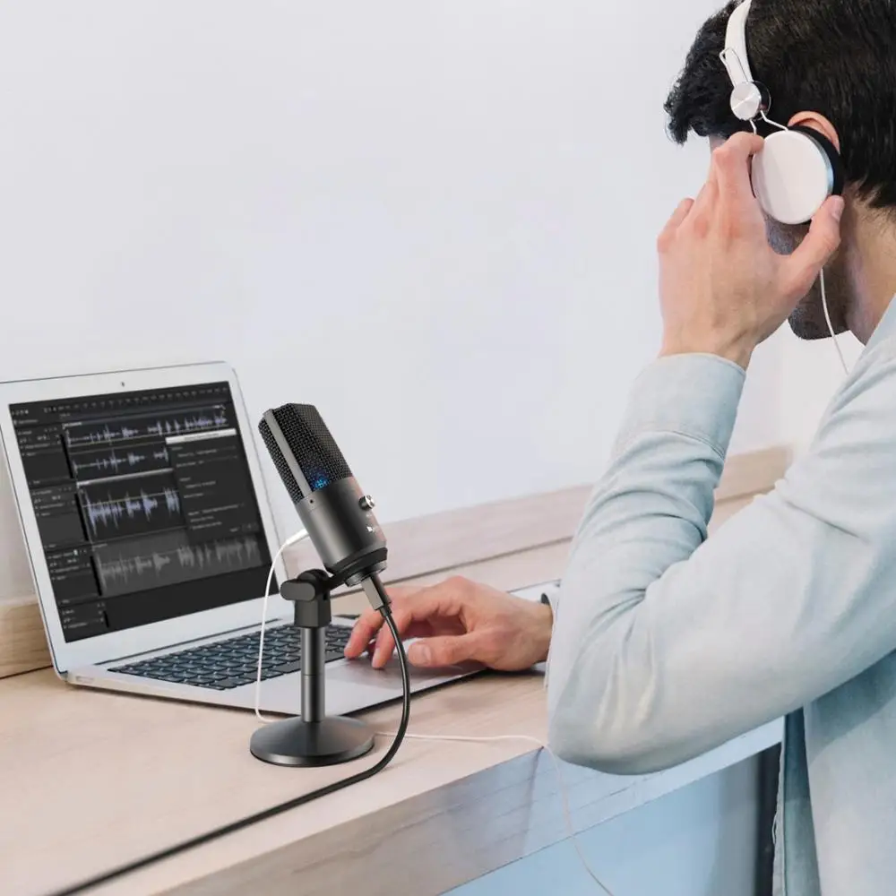 Vocal para Multiuso Otimizado para Gravação Overs de Voz para Youtube Usb para Mac Fifine Microfone Windows Skype-k670b - pc - Image 3