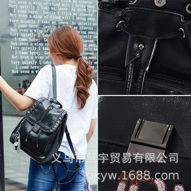 

Bag Backpack WOMEN'S Bag 2019 New Style Korean-style Versatile Casual Travel Fashion Spiraea Small Backpack