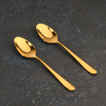 

Set of teaspoons 14 cm, gold color