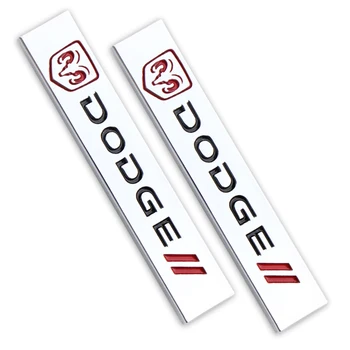

2pcs 3D Car styling For Dodge Challenger RAM 1500 Charger Avenger Caliber Nitro Metal Car Auto Sticker Badge Car Accessories