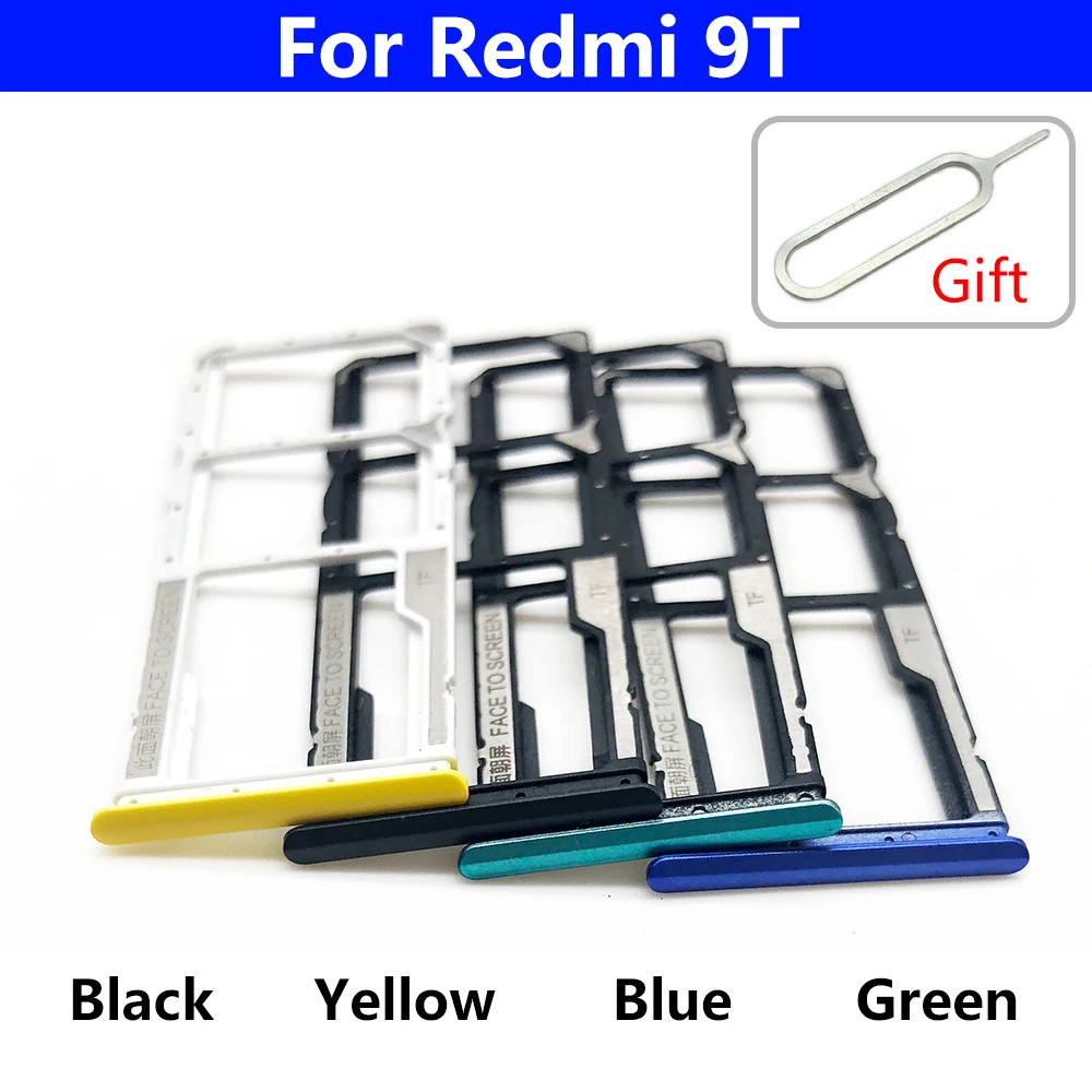 Tiroir Carte SIM Double Pour Xiaomi Redmi 9 / 9 Prime - Compatible Universel, Couleur Verte, Neuf