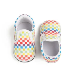 Chaussures en toile à semelle souple pour bébé, chaussures de Sport décontractées avec boucle à crochet, semelle antidérapante pour les premiers pas des tout petits 