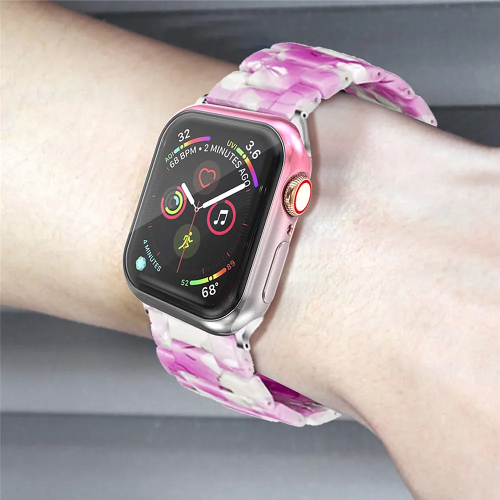 Модные градиентные защитные аксессуары для часов Apple Watch 5 4, мягкий ТПУ чехол, бампер для iWatch, чехол 44 мм, 40 мм