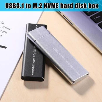 

USB 3.1 to M.2 NVME PCIe SSD Enclosure M-Key to Type C Adapter Case For NVME SSD SATA SUB Sale
