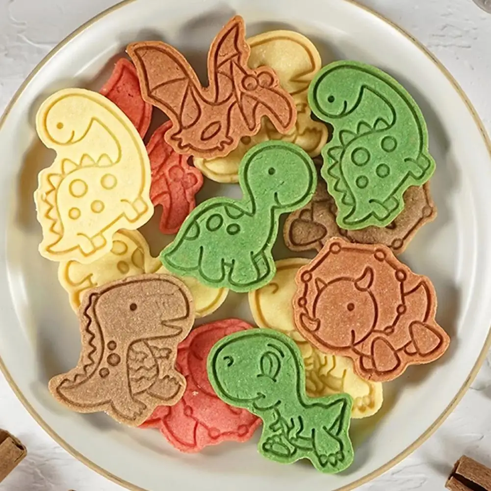 Dinosaur Cookie Cutters Biscuit,dino,Fondant Cutter gingerbread great for kid 