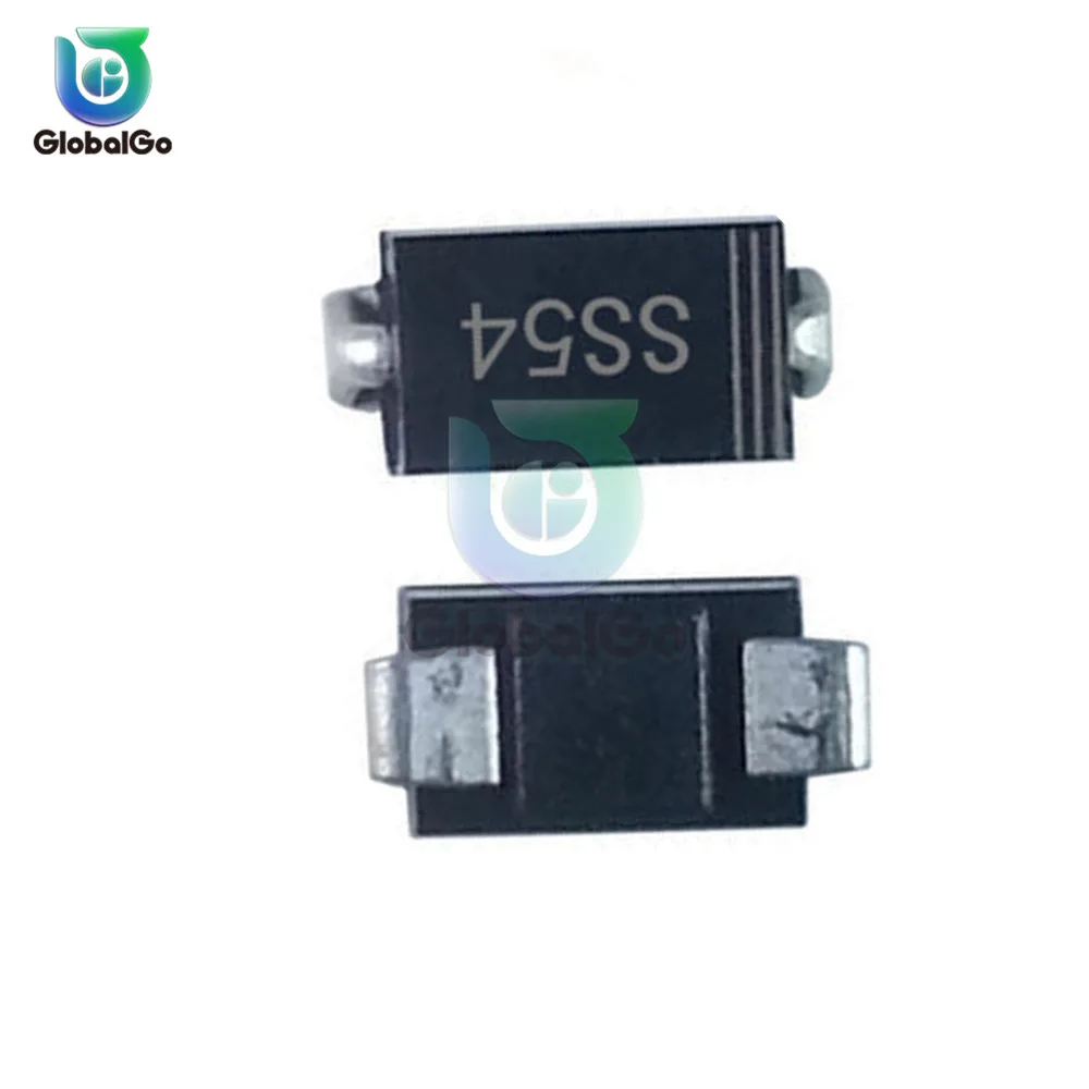 SS54 диод 5A 40V Schottky SMD SS 54 диод для двигателя для выпрямителя печатной платы