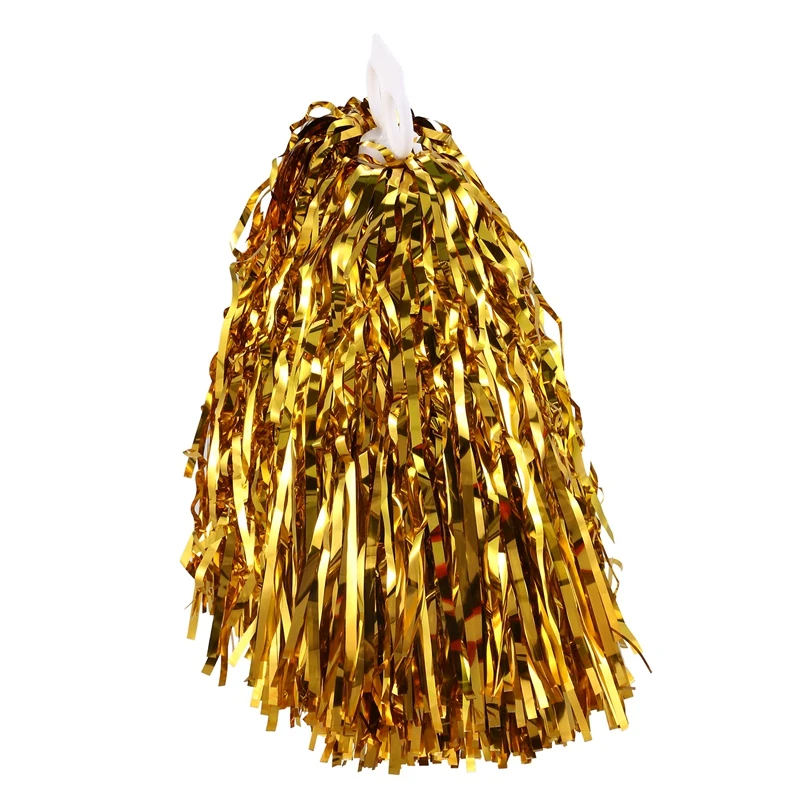 Детский костюм Cheer Leader Ручка Pom Poms Spreader золото, пластик