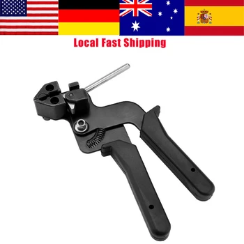 

Stainless Steel Cable Tie Gun Plier Automatic Adjustable Tensioner Fastening Tightening Cutting Tool 12mm Width 0.3mm Thickness