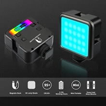 

Mini RGB LED Video Light Portable Pocket Photography Light Vlog Fill Light for Smartphone DSLR SLR Camera Lamp Outdoor LED Light
