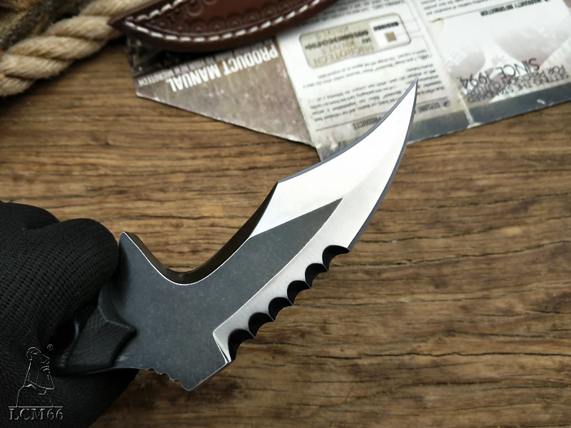 Тактический karambit High-end D2 стальной коготь скорпиона нож открытый кемпинг джунгли выживания битва фиксированное лезвие инструмент самозащиты