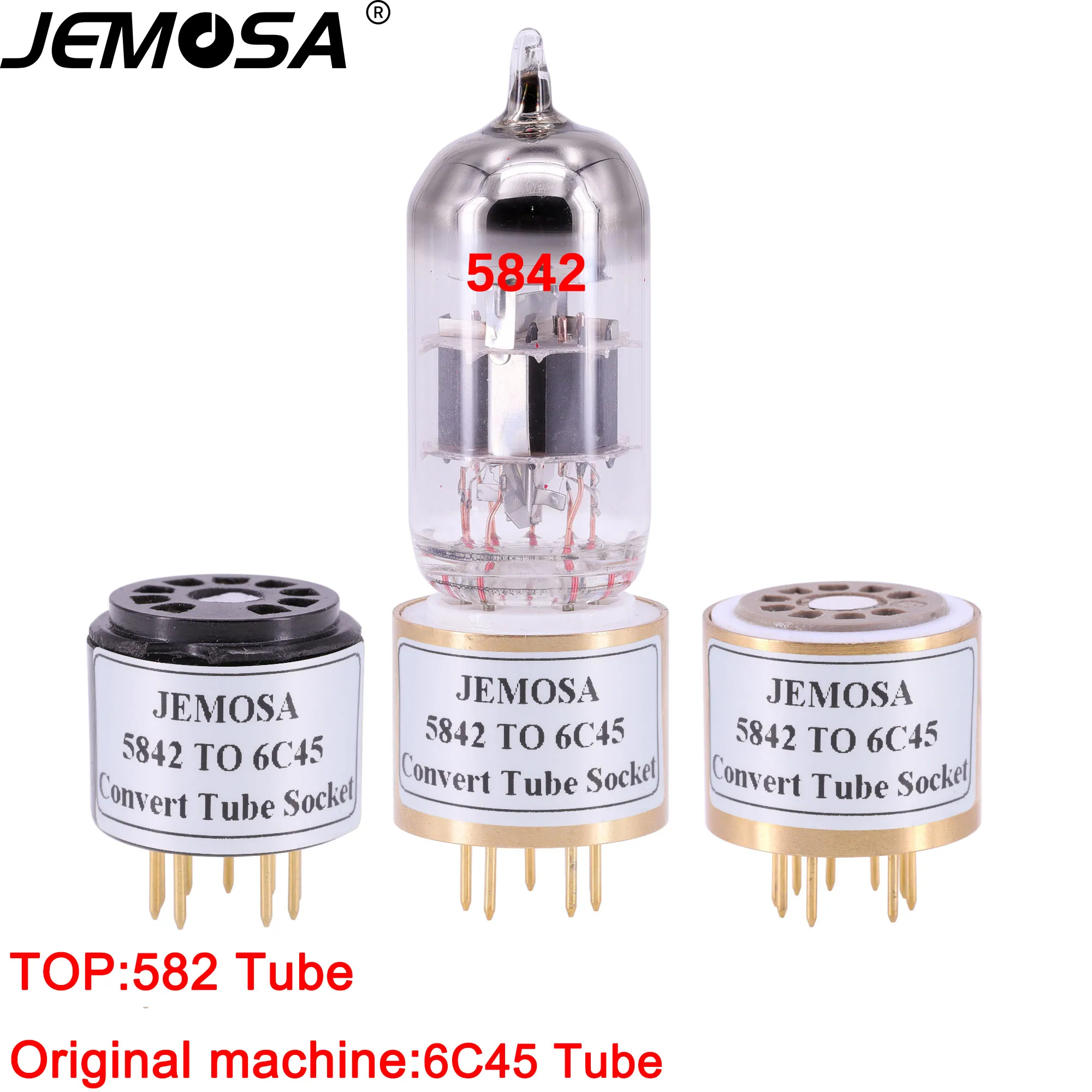 

1PC 9Pin Tube Socket 5842 TO 6C45 Audio Vacuum Tube Amplifier Convert Socket Adapter