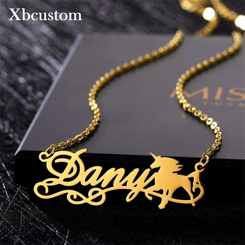 Custom Name Necklace Stainless Steel 