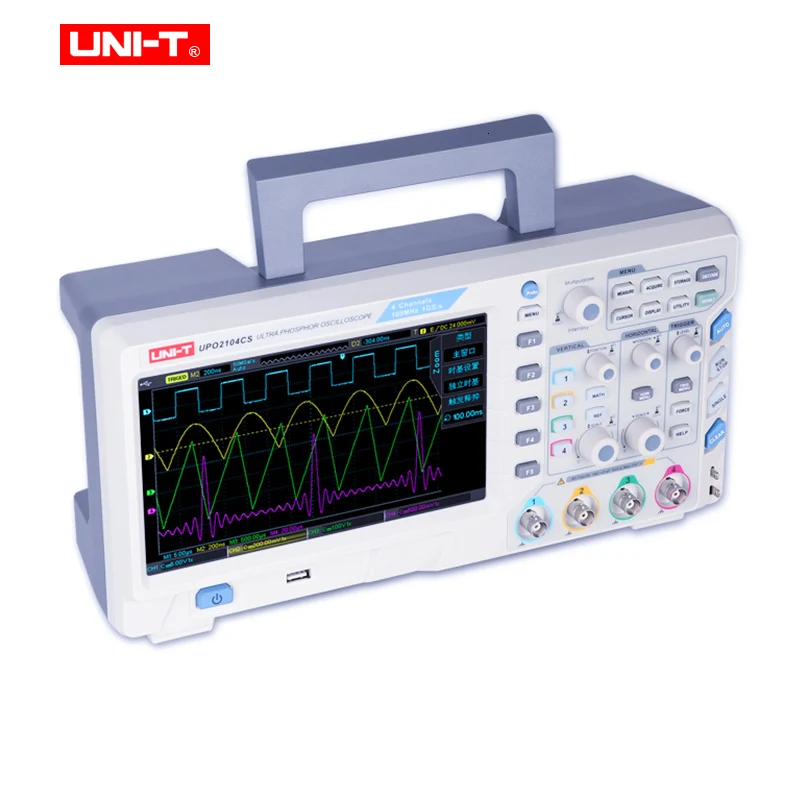 UNI-T UPO2000CS Серия Ультра люминесцентный осциллограф Автомобильная диагностика и Электронное обслуживание 70 МГц/100 МГц Пропускная способность