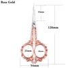 1PC(7.8*15cm) Stainless Steel 6Color Retro Scissors For Makeup/Embroidery/Nails/Sewing Trimmer Metal  Scissor Cuticle Tool P4006 6