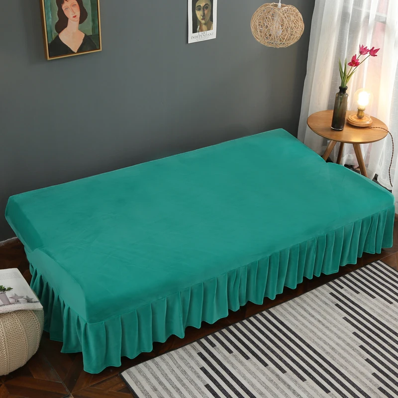 1pcs Sofa Bed Cover Without Armrest  Stretch Elastic Full Cover Sofa Covers Green Colors Anti-dirty Living Room Sofa Bed Cover