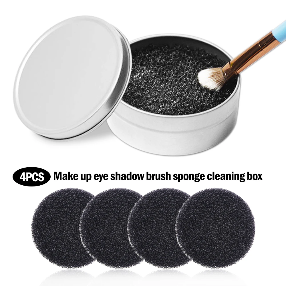 

Makeup Brush Cleaner Sponge Remover Color From Brush Eyeshadow Sponge Tool Cleaner Quick Color Off Make Up Brushes Cleaner