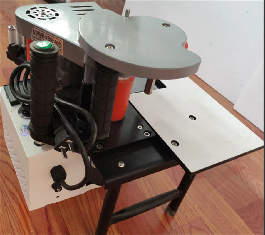 220V 1200W Manual Edge Banding Machine Double Side Gluing Portable Edge Bander Woodworking Banding Machine