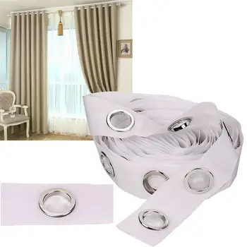 

5/10M Eyelet Curtain Tape Curtain Heading Grommet Top Tape Round Eyelet Rings for Curtain Blinds Curtain Accessories