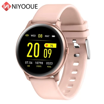 

KW19 Smart Watch Waterproof Wearable Device Heart Rate Monitor Color Display Sports Women Smart Watch Tracker Band for iPhone