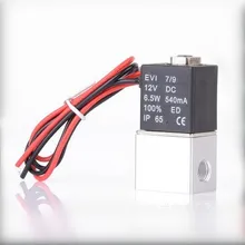 DC 12V электромагнитный клапан 1/" 1/8" 2 способа нормально закрытые пневматические клапаны прямого действия для воды воздуха газа горячей