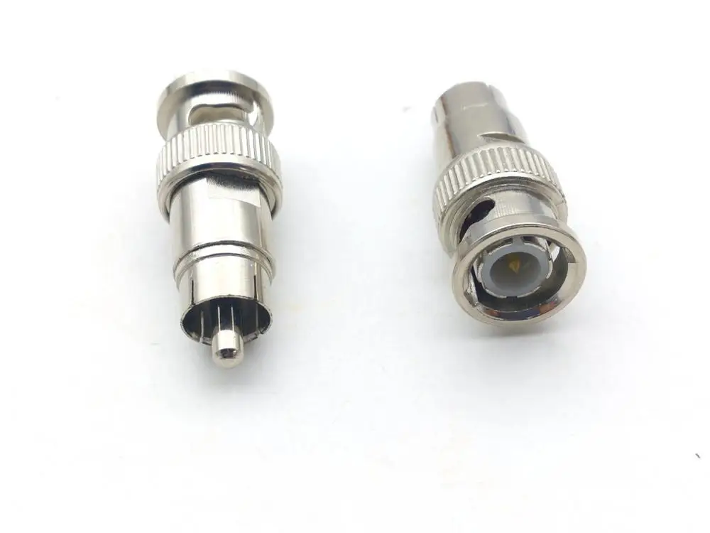 100 шт. адаптер стандарта BNC штекер на RCA Штекер прямой|plug male|plug bncplug adapter |