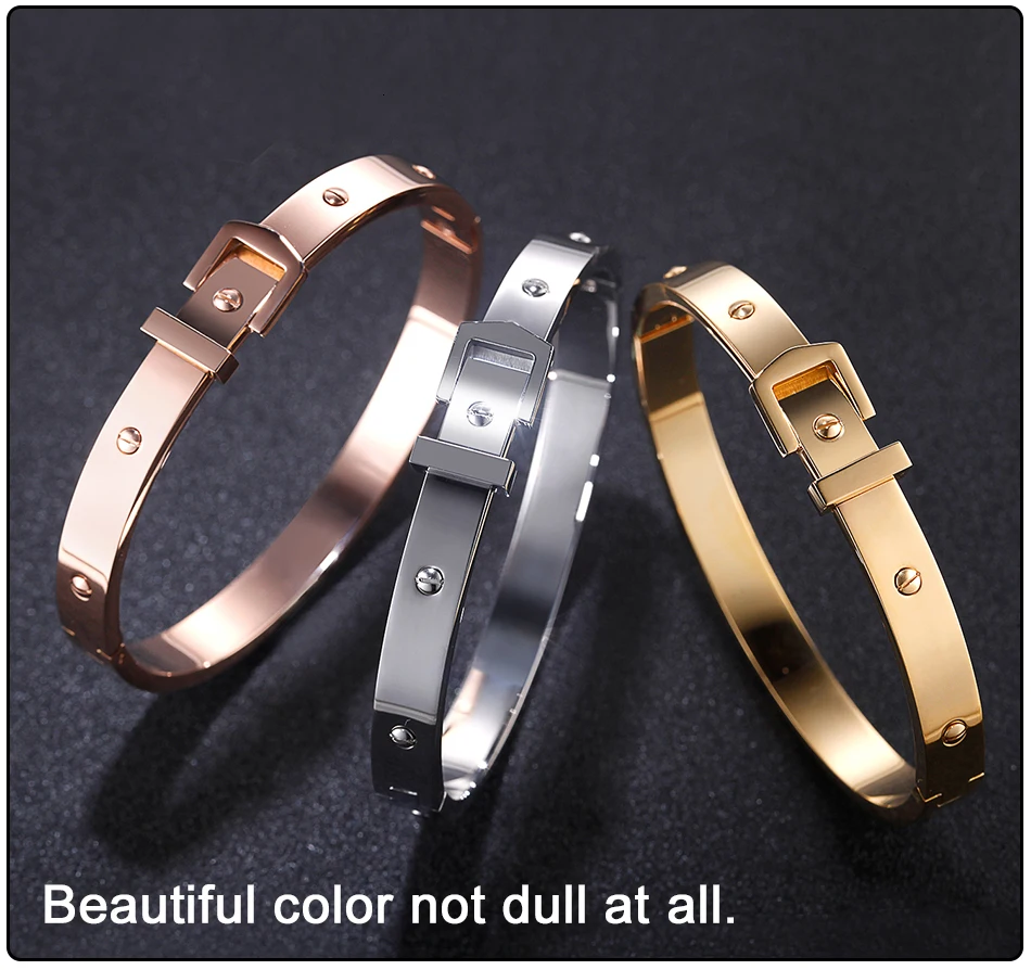 Bangles Bracelet Stainless Steel Femme (5)